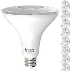 Sunco Lighting 8 Pack PAR38 LED Bulb 13W=100W, 5000K Daylight, 1050 LM, Dimmable, Indoor/Outdoor Spotlight, Waterproof - UL & Energy Star Listed