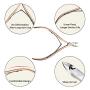 Mea Tira 4-IN-1 Multi-functional Manicure AMD Pedicure Tool,Cuticle Trimmer withCuticle Pusher,Salon Ievel Cuticle RemoverCuticle Nippers,Professional Stainless SteelCuticle Cutter (Rose Gold)