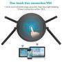 AC1200 Smart WiFi Router - WAVLINK 1200Mbps Touch Link Smart Dual Band Gigabit Wireless Internet Router,5Ghz + 2.4Ghz with 4x5dBi Omni Directional Antennas WiFi Router for Online Game&HD Video