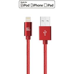 LAX iPhone Charger Lightning Cable - MFi Certified Durable Braided Apple Lightning USB Cord for iPhone 11/11 Pro Max/XS Max/X/iPad, iPod & More