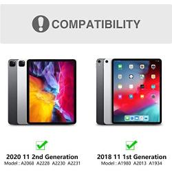 Keyboard Case for iPad Pro 11 2020 (2nd Generation), iPad Pro 11 Case with Keyboard 2018 - Wireless Detachable - with Pencil Holder - Flip Stand Cover - iPad Pro 11 inch Keyboard for Tablet