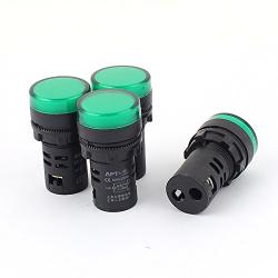 uxcell a15110200ux0132 AC/DC 110V Green LED Indicator Light Pilot Signal Lamp AD16-22DS 4 Pcs