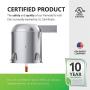 Sunco Lighting 6 Pack 6 Inch Remodel Housing, Air Tight IC Rated Aluminum Can, 120-277V, TP24 Connector Included for Easy Install - UL & Title 24 Compliant