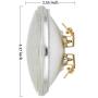 LED PAR36 Light Bulb 15W 5000K Daylight, PAR36 LED Landscape Bulb 2000LM 100W Halogen Equivalent PAR36 12V with Lenses, High Concentration Spot Light for Landscape Lighting, Off-Road Vehicle Lighting