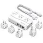 BESTEK International Power Adapter 250W, 220V to 110V Step Down Travel Voltage Converter with 4-Port USB Including US/AU/EU/UK//India/South Africa Plug Adapter