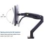 NB North Bayou Monitor Desk Mount Ultra Wide Full Motion Swivel Long Arm with Gas Spring for 22-35Monitors from 6.6 to 26.4lbs Height Adjustable Monitor Stand F100A-B NB North Bayou Monitor Desk Mount Ultra Wide Full Motion Swivel Long Arm with Gas Spring for 22-35Monitors from 6.6 to 26.4lbs Height Adjustable Monitor Stand F100A-B
