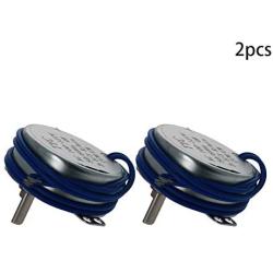 Fielect 2Pcs Synchronous Motor AC 110V 2.5-3RPM Turntable Motor CW/CCW Direction 4W TYC-50 Single Flat Shaft
