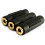 3.5mm Stereo Jack to 3.5mm Stereo Jack Female to Female Adapter Connector Gold Plated (3 Pack)