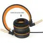 Elecder i37 Kids Headphones Children Girls Boys Teens Foldable Adjustable On Ear Headphones 3.5mm Jack Compatible Cellphones Computer MP3/4 Kindle School Tablet Orange/Black