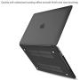 ProCase MacBook Pro 15 Case 2019 2018 2017 2016 Release A1990/A1707, Hard Case Shell Cover and Keyboard Cover for Apple MacBook Pro 15'' (2019/2018/2017/2016) with Touch Bar and Touch ID –Black