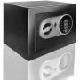 King Winner Mini Digital Electronic Security Safe Box,Safes, Wall-Anchoring Metal Steel Safe Deposit Box for Jewelry Money Cash Valuables