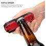 Steelman 10-In-1 Multi-Tip Folding Magnetic Pocket Screwdriver with Carrying Clip and Bottle Opener, Includes 3/16'' and 1/4'' Slotted, PH1, PH2, T15, T20, S1 and S2 Bits