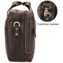 TIDING Leather Briefcase for Men 17'' Computer Bag Business Travel Messenger Bag