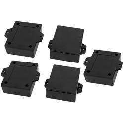 uxcell 63mmx50mmx22mm Plastic Enclosure Electric Project Case Junction Box Black 5pcs