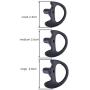 KS K-STORM Two Way Radio Ear Mold Replacement Soft Silicone Ear Insert Earmold for Acoustic Coil Tube Earpiece (Black, 2 Pair Small)