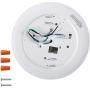 (6 Pack) 7.5'' Flush Mount Dimmable LED Disk Light, 15W (120W Equivalent), 120V, 5000K Bright White, White Trim, ETL Listed - Suitable for Wet Locations - 4/6'' J-Box