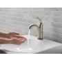 Delta Faucet Lahara Single Hole Bathroom Faucet Brushed Nickel, Touchless Bathroom Faucet, Diamond Seal Technology, Drain Assembly, Stainless 538T-SS-DST, 5.50 x 2.44 x 5.50 inches