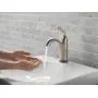 Delta Faucet Lahara Single Hole Bathroom Faucet Brushed Nickel, Touchless Bathroom Faucet, Diamond Seal Technology, Drain Assembly, Stainless 538T-SS-DST, 5.50 x 2.44 x 5.50 inches