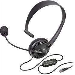 Insignia - Landline Phone Hands-Free Headset Black NS-MCHMRJ9P