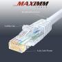 Ethernet Cable, 25 Feet. Cat 6 (2 Pack) High Speed LAN Network, Internet Cord RJ45. 25Ft Cat6, White, Cables Pure Copper, UL
