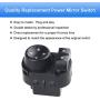 WMPHE Compatible with Power Mirror Switch 2007-2014 Chevrolet Silverado GMC Sierra 1500 2500 HD 3500 HD Mirror Switch,Replace # 22883768 25778970