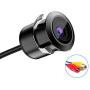 Backup Camera, 18.5mm Rear View Camera 170° View Angle, 12V CCD Reverse Camera with Parking Guidelines Mirror Image Night Vision Waterproof Parking Camera for 12V Car Mini-Truck RV SUV Minivan Camper