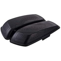 Moto Onfire Saddlebag Speaker Lids, Dual 6x9 inch, Vivid/Glossy Black, Audio Lid Fit for 2014 2015 2016 2017 2018 2019 2020 Harley Touring Road Glide, Street Glide Special