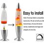 Lava Lamp Bulb 25 Watt, 6 Packs The Lava Original Replacement Bulb for 14.5-Inch/20-Ounce Lava Lamp, E17 Base 120 Volt Lava Lamp Replacement Bulbs, S11 Bulb - Dimmable - High Temp Resist - Warm White