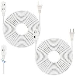25 Feet White Extension Cord 3 Outlet 2 Prong 16 Gauge Cable, Indoor use, Heavy Duty, Extension Cord - by Revpex