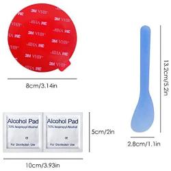 8 Pack Large 3M Double Sided Foam Adhesive Tape Pads,SonKu 3.15 Inch Round VHB Sticky Pads Replacement Mounting Tape for Suction Cup Dashboard,Car Bracket,Dash Cam and Indoor Products