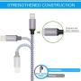 iPhone Charger, YUNSONG Nylon Braided Lightning Cable 2Pack 6ft Data Sync Transfer Cord 2-USB Rapid Charging Plug Wall Charger Compatible with iPhone 11 Pro Max XS XR X 8 7 6S 6 Plus SE 5S (UL Listed)