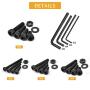 VIGRUE 1235PCS M2 M3 M4 M5 Screws Assortment Set, 14.9 Grade Alloy Steel, Hex Socket Head Cap Screws Bolts Nuts Washers Assortment Kit with Allen Wrench