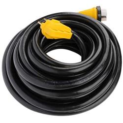 SCITOO 50Foot 50AMP RV Extension Cord Power Supply Cable for Trailer Motorhome Camper
