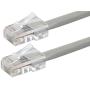 Monoprice - 113220 ZerobootCat6 Ethernet Patch Cable - Network Internet Cord - RJ45, Stranded, 550Mhz, UTP, Pure Bare Copper Wire, 24AWG, 0.5ft, Gray