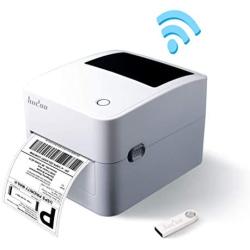 Hudoo 2054K Wireless Wi-Fi and USB Shipping Label Printer, High Speed 152mm/S Direct Thermal Printer – Compatible with Amazon, Ebay FedEx UPS Shopify Etsy Barcode Printer