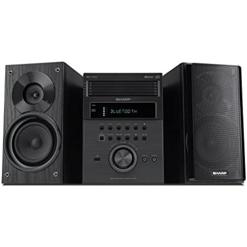 Sharp XL-BH250 Sharp 5-Disc Micro Shelf Executive Speaker System with Bluetooth, USB Port for MP3 Playback, AM/FM, Audio in for Digital Players