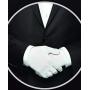 G & F Products 100% White Cotton Marching Band Parade Glove Formal Dress Gloves Service Gloves Inspection Gloves, Sold by Pair (2Piece), Size X-Large, 7588XL-pair
