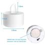 Diyife 24 Pack Battery LED Tea Light, Realistic Bright Flickering Flameless Tea Lights, Electric Lights for Seasonal and Festival Celebration, Battery Include (Warm White)