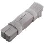 PASOW 50pcs Colourful Reusable Fastening Wire Cable Ties Organizer Cord Cable Tie Rope Holder for Laptop PC TV 7 Inch (Grey)