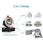 TORCHSTAR 3 Inch Gimbal LED Dimmable Recessed Light with J-Box, 7W (50W Eqv.) 500lm, Airtight, ETL/Energy Star/JA8/Title 24 Listed, CRI 90+, 3000K Warm White, 5 Years Warranty, Satin Nickel, Pack of 6