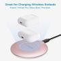 LETSCOM Wireless Charger, Qi-Certified 15W Fast Wireless Charging Pad with QC3.0 AC Adapter,Compatible with iPhone 12/12 Pro/11/11 Pro/XR/XS/X/8/8+/Airpods, Galaxy Note 10/Note 10+/S10/S10+/S9/S8
