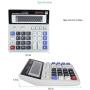 12 Digit Electronic Desktop Calculator, Keyboard Keys Large Display, Solar Battery Dual Power Basic Office Calculator