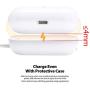 Airpods Pro Charger, Wireless Charger for Airpods/Airpods Pro Case, Wireless Charging Station for Airpods Earbuds, Wireless Charger Pad for Airpods Pro Earpods White