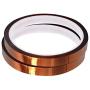 WIRESTER 2 Rolls 10mm X 30m (100ft) High Temperature Heat Resistant Tape Electronic Polyimide Tape for Masking, Soldering, Electrical, Heat Transfer Vinyl, 3D Printers