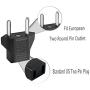 Inovat 8 PCS American USA to European Outlet Plug Adapter