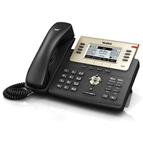 Yealink T27G IP Phone, 6 Lines. 3.66-Inch Graphical LCD. USB 2.0, Dual-Port Gigabit Ethernet, 802.3af PoE, Power Adapter Not Included (SIP-T27G)
