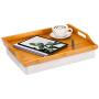 Rossie Home Lap Tray with Detachable Pillow, Serving Tray - Natural Bamboo - Style No. 76107