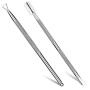 2PCS Cuticle Pusher and Cutter - Get Your Gel Nail Polish Off Quickly - Professional Cuticle Remover which You Can Do Nails at Home - Durable Pedicure Manicure Tools - for Fingernails and Toenails