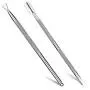 2PCS Cuticle Pusher and Cutter - Get Your Gel Nail Polish Off Quickly - Professional Cuticle Remover which You Can Do Nails at Home - Durable Pedicure Manicure Tools - for Fingernails and Toenails