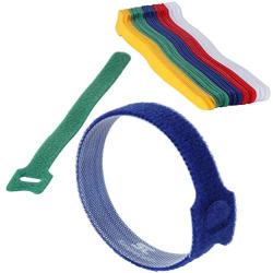 Simple Cord Cable Management Ties - (30) 8'' Reusable Self-Gripping Cord Straps - Organize Cables, Cords, and Wires - Simple Cord Organizer for Desks and Offices (Multi-Color)